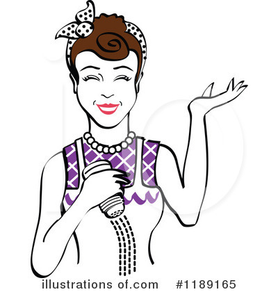 Royalty-Free (RF) Housewife Clipart Illustration by Andy Nortnik - Stock Sample #1189165