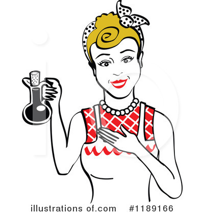 Royalty-Free (RF) Housewife Clipart Illustration by Andy Nortnik - Stock Sample #1189166