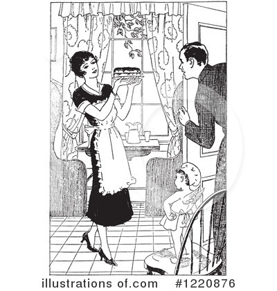 Royalty-Free (RF) Housewife Clipart Illustration by Picsburg - Stock Sample #1220876