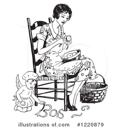 Royalty-Free (RF) Housewife Clipart Illustration by Picsburg - Stock Sample #1220879
