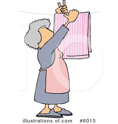 Royalty-Free (RF) Housewife Clipart Illustration by djart - Stock Sample #6015