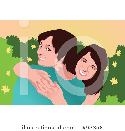 Royalty-Free (RF) Hug Clipart Illustration by mayawizard101 - Stock Sample #93358