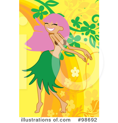 Royalty-Free (RF) Hula Clipart Illustration by mayawizard101 - Stock Sample #98692