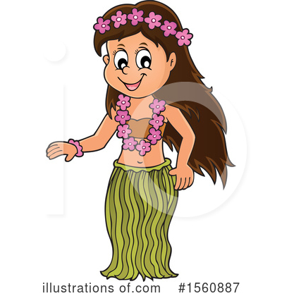 Hula Dancer Clipart #1560887 by visekart