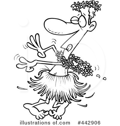 Hula Dancer Clipart #442906 by toonaday