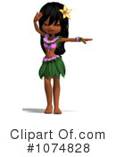 Hula Girl Clipart #1074828 by Ralf61