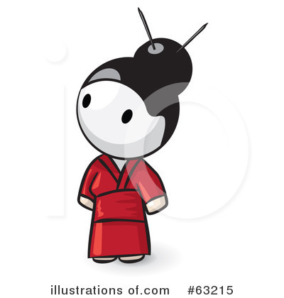 Geisha Clipart #63215 by Leo Blanchette