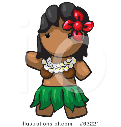 Hula Dancer Clipart #63221 by Leo Blanchette