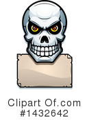 Human Skull Clipart #1432642 by Cory Thoman