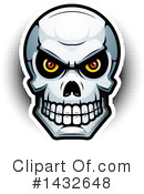 Human Skull Clipart #1432648 by Cory Thoman