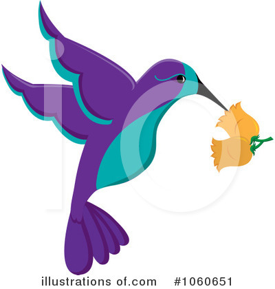 Royalty-Free (RF) Hummingbird Clipart Illustration by Pams Clipart - Stock Sample #1060651