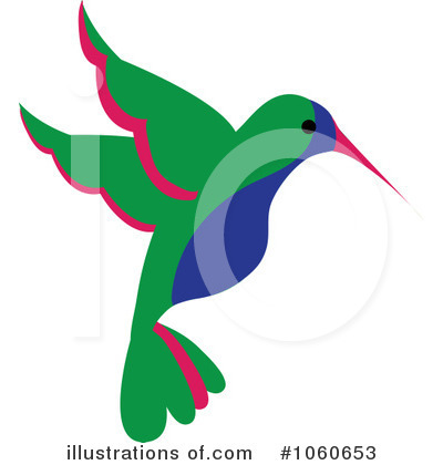 Royalty-Free (RF) Hummingbird Clipart Illustration by Pams Clipart - Stock Sample #1060653