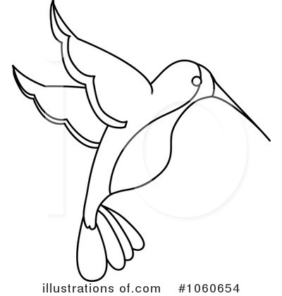 Royalty-Free (RF) Hummingbird Clipart Illustration by Pams Clipart - Stock Sample #1060654