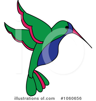 Royalty-Free (RF) Hummingbird Clipart Illustration by Pams Clipart - Stock Sample #1060656