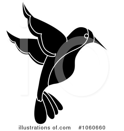 Royalty-Free (RF) Hummingbird Clipart Illustration by Pams Clipart - Stock Sample #1060660