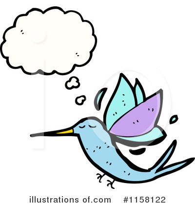 Royalty-Free (RF) Hummingbird Clipart Illustration by lineartestpilot - Stock Sample #1158122