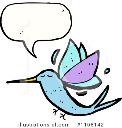 Royalty-Free (RF) Hummingbird Clipart Illustration by lineartestpilot - Stock Sample #1158142