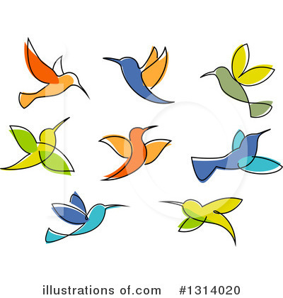 Hummingbird Logo Clipart #1314020 by Vector Tradition SM