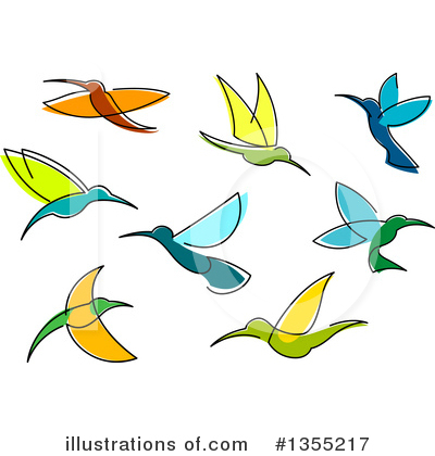 Hummingbird Clipart #1355217 by Vector Tradition SM
