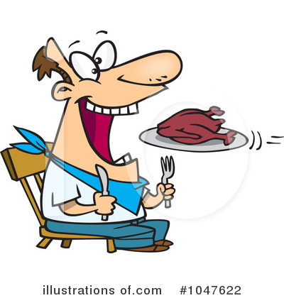 Royalty-Free (RF) Hungry Clipart Illustration by toonaday - Stock Sample #1047622