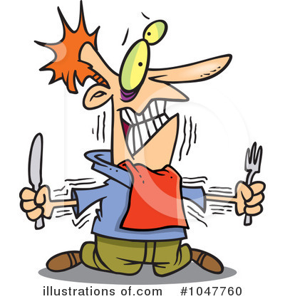 Royalty-Free (RF) Hungry Clipart Illustration by toonaday - Stock Sample #1047760