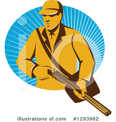 Royalty-Free (RF) Hunter Clipart Illustration by patrimonio - Stock Sample #1293962