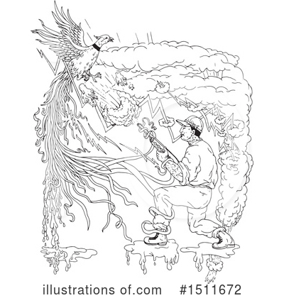 Royalty-Free (RF) Hunter Clipart Illustration by patrimonio - Stock Sample #1511672