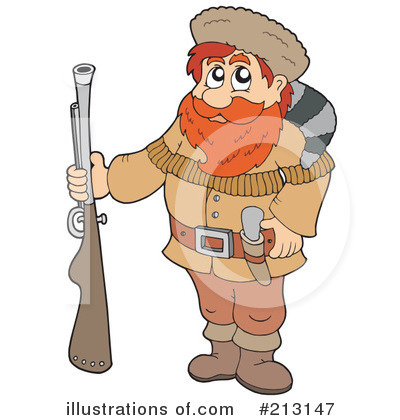 Royalty-Free (RF) Hunter Clipart Illustration by visekart - Stock Sample #213147