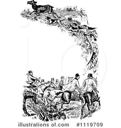 Royalty-Free (RF) Hunting Clipart Illustration by Prawny Vintage - Stock Sample #1119709