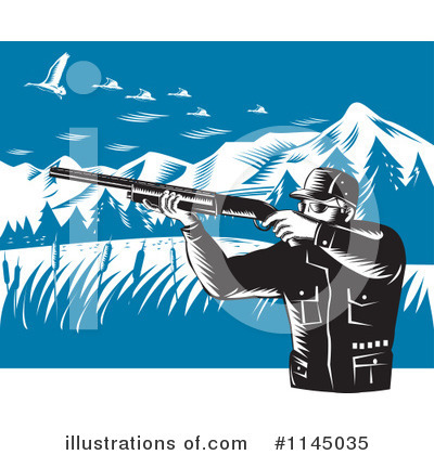 Royalty-Free (RF) Hunting Clipart Illustration by patrimonio - Stock Sample #1145035