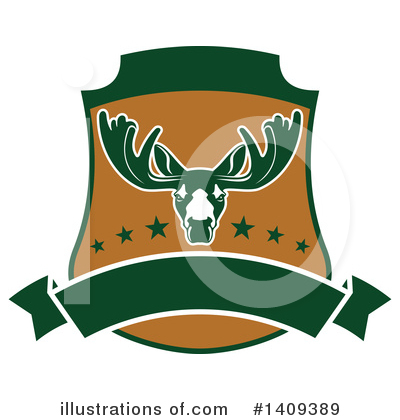 Moose Clipart #1409389 by Vector Tradition SM