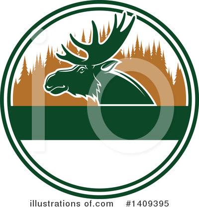 Moose Clipart #1409395 by Vector Tradition SM