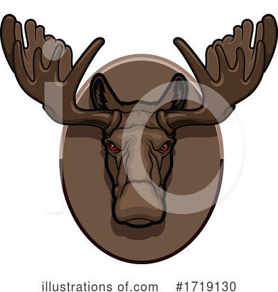 Moose Clipart #1719130 by Vector Tradition SM