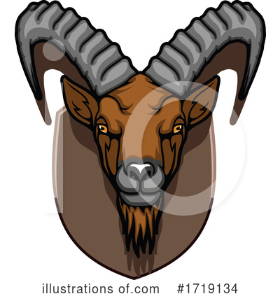 Ibex Clipart #1719134 by Vector Tradition SM