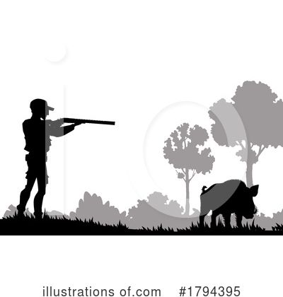 Hunter Clipart #1794395 by Vector Tradition SM