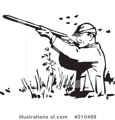 Royalty-Free (RF) Hunting Clipart Illustration by BestVector - Stock Sample #210468