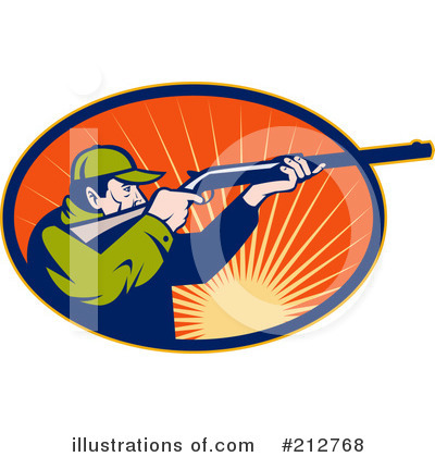 Royalty-Free (RF) Hunting Clipart Illustration by patrimonio - Stock Sample #212768