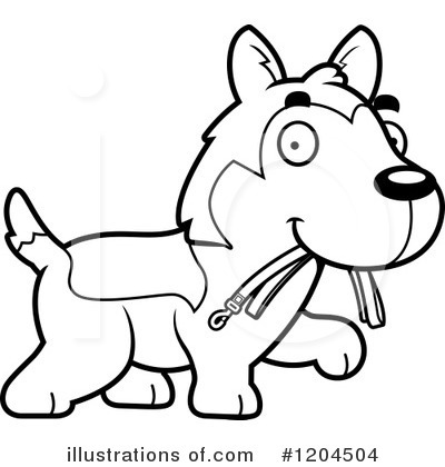 Royalty-Free (RF) Husky Clipart Illustration by Cory Thoman - Stock Sample #1204504