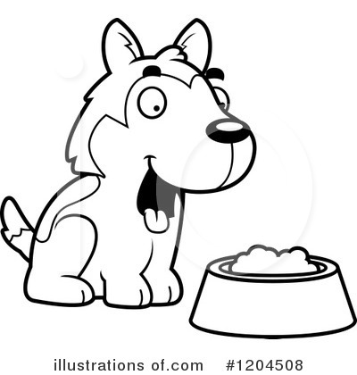 Royalty-Free (RF) Husky Clipart Illustration by Cory Thoman - Stock Sample #1204508