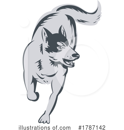 Royalty-Free (RF) Husky Clipart Illustration by patrimonio - Stock Sample #1787142