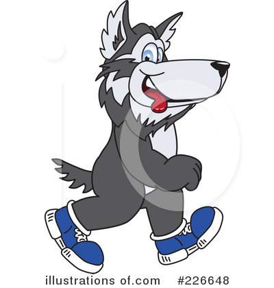 Husky Mascot Clipart #226648 by Toons4Biz