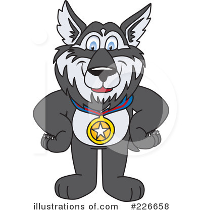 Husky Mascot Clipart #226658 by Toons4Biz