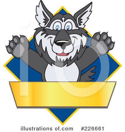 Husky Mascot Clipart #226661 by Toons4Biz