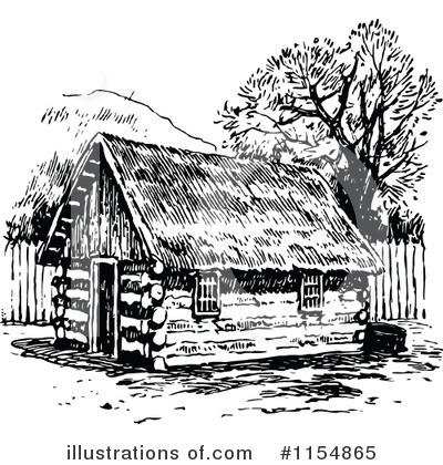 Cabin Clipart #1154865 by Prawny Vintage