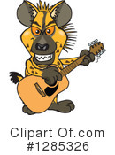 Hyena Clipart #1285326 by Dennis Holmes Designs