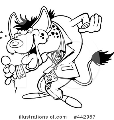 Royalty-Free (RF) Hyena Clipart Illustration by toonaday - Stock Sample #442957
