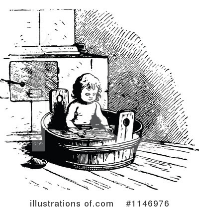 Bathing Clipart #1146976 by Prawny Vintage