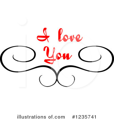 Royalty-Free (RF) I Love You Clipart Illustration by Vector Tradition SM - Stock Sample #1235741