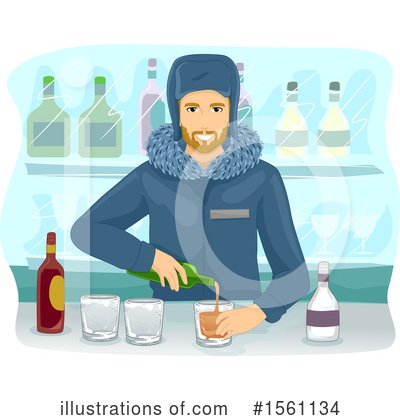 Bartender Clipart #1561134 by BNP Design Studio