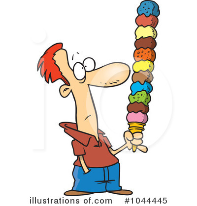 Royalty-Free (RF) Ice Cream Clipart Illustration by toonaday - Stock Sample #1044445